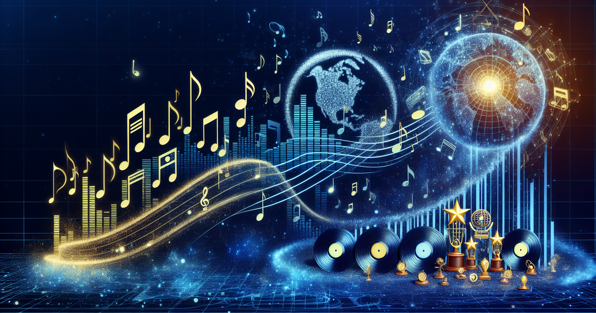 「万里の河」の音楽業界への影響を示すビジュアル