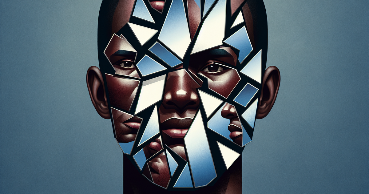 映画『正体』のテーマを示すコンセプトアート