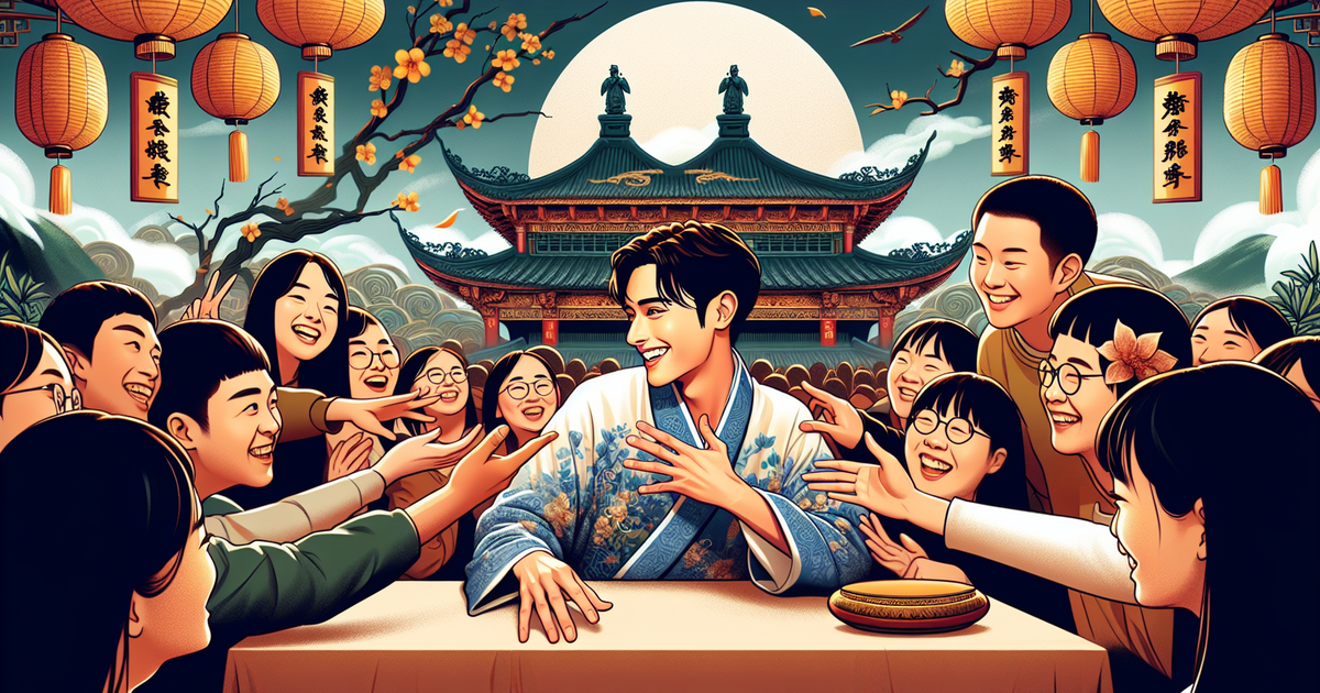 中島健人の台湾での存在感を示すイラスト