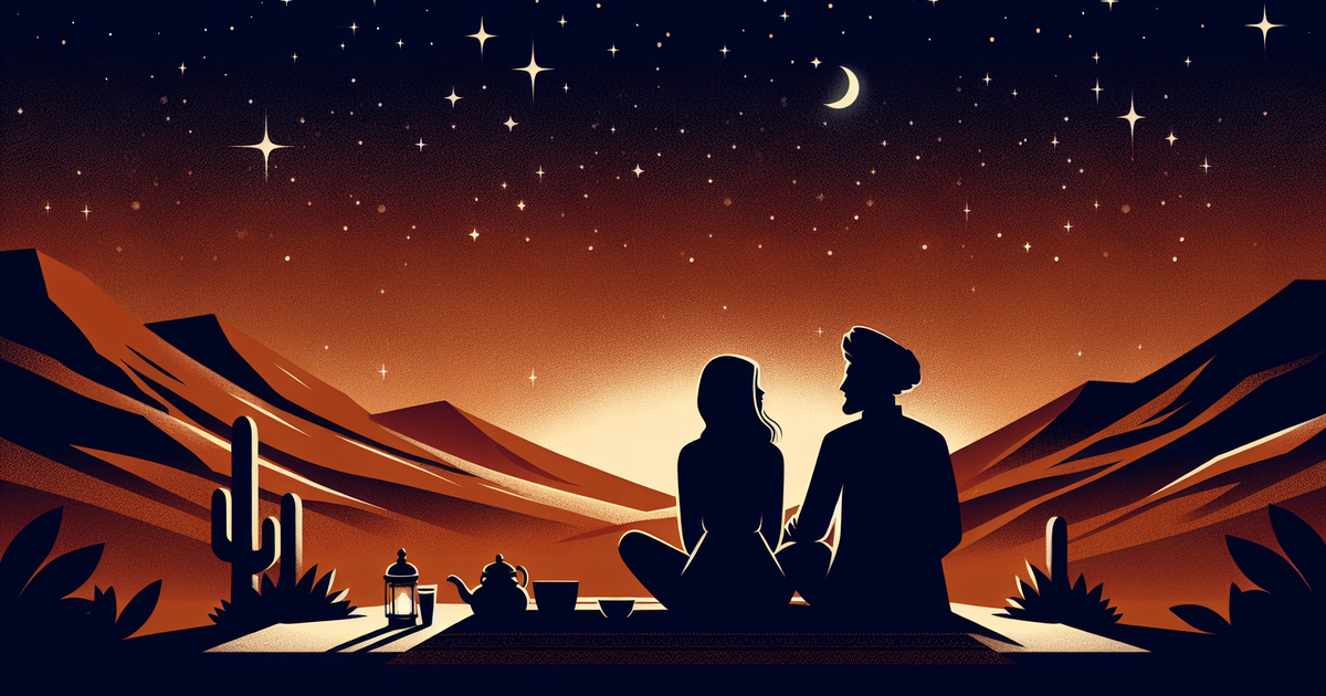 お泊まりデートのイラスト