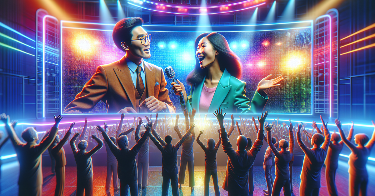 テレビ番組での共演エピソードを描いたイラスト