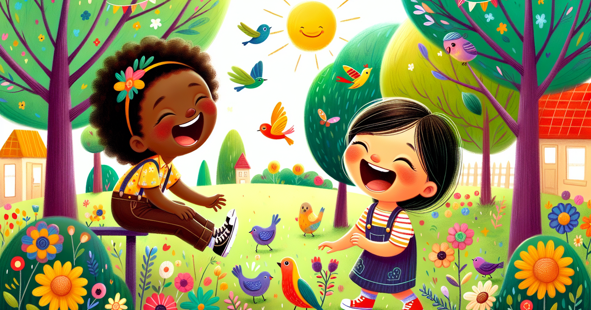 友人同士の親密な瞬間を描いた楽しいイラスト