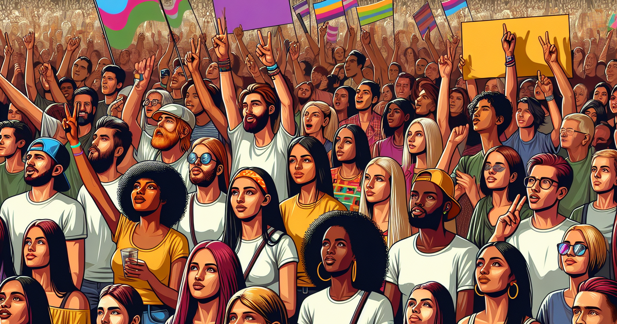 TENBLANKのファンの熱気を表現したイラスト