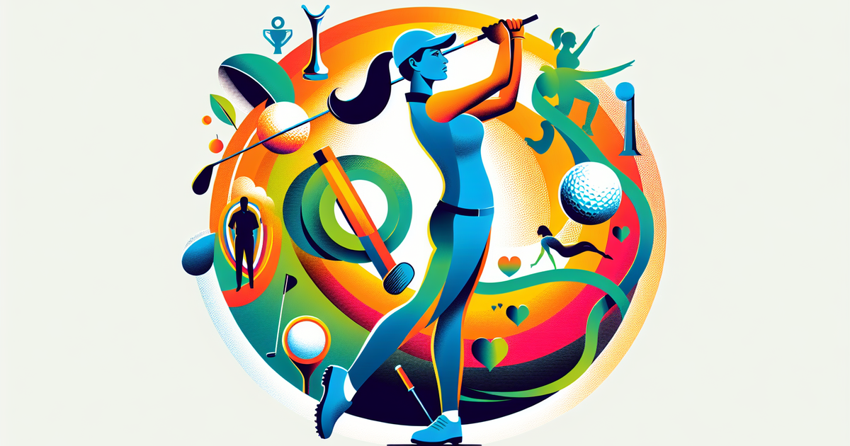 現代の価値観を反映するゴルファーのイラスト