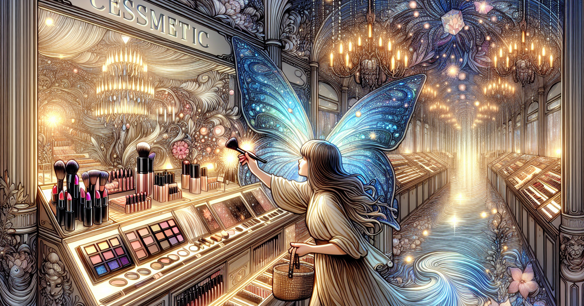 ファッションイベントでのリップの活用を描いたイラスト