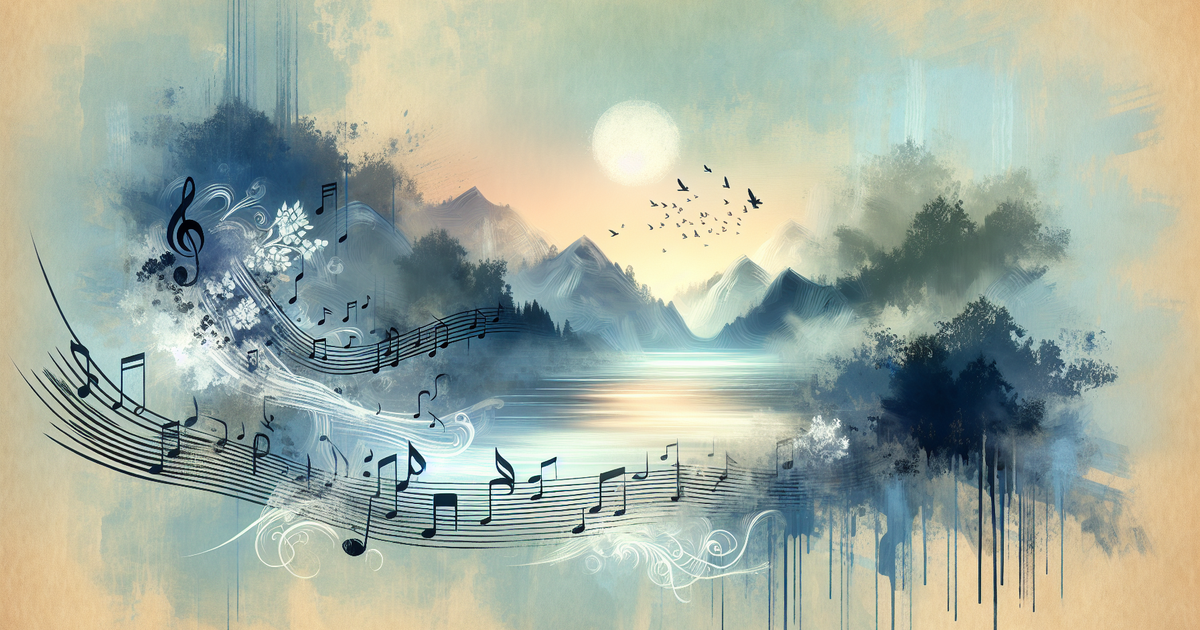 音楽と風景の融合を表現したデジタルアート