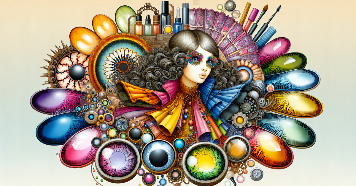 Rちゃんとカラコンの誕生を表現したイラスト