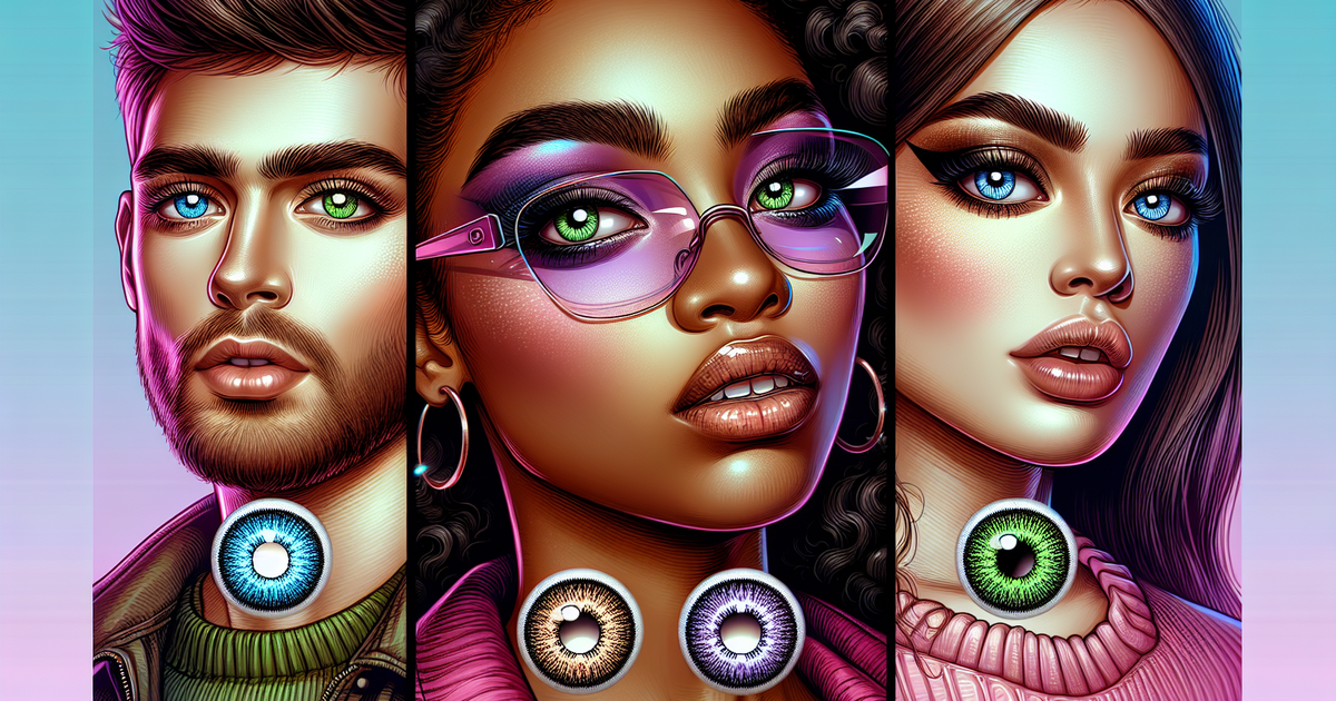 カラコンの重要性を表現したイラスト