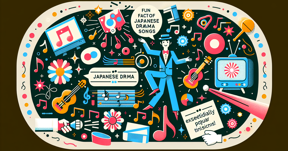 ドラマ主題歌に関する豆知識を示す画像