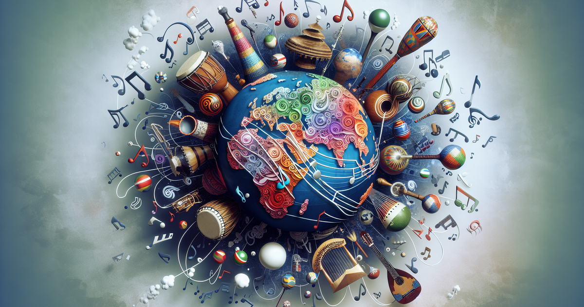 音楽ビデオの文化的影響を象徴する想像力豊かなイラスト