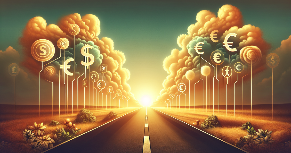 未来への道を描いたデジタルアート