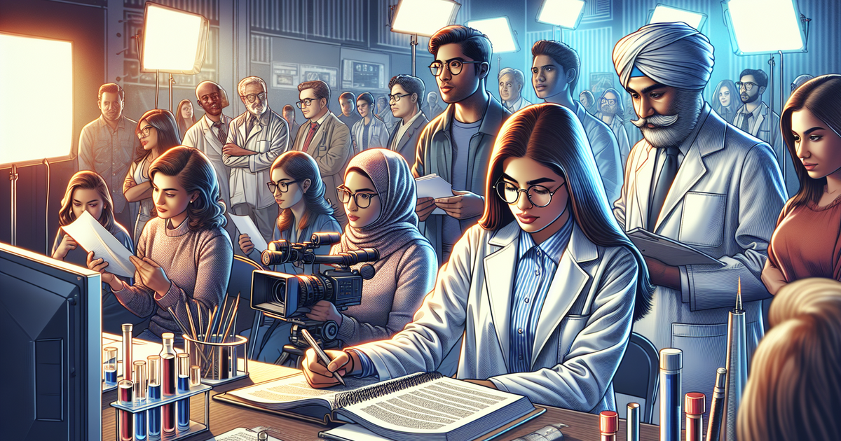 CM制作の舞台裏のイラスト