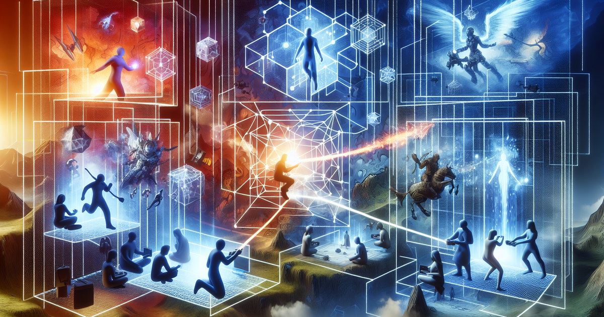 ゲームを通じたコミュニケーションの概念を表現したアート