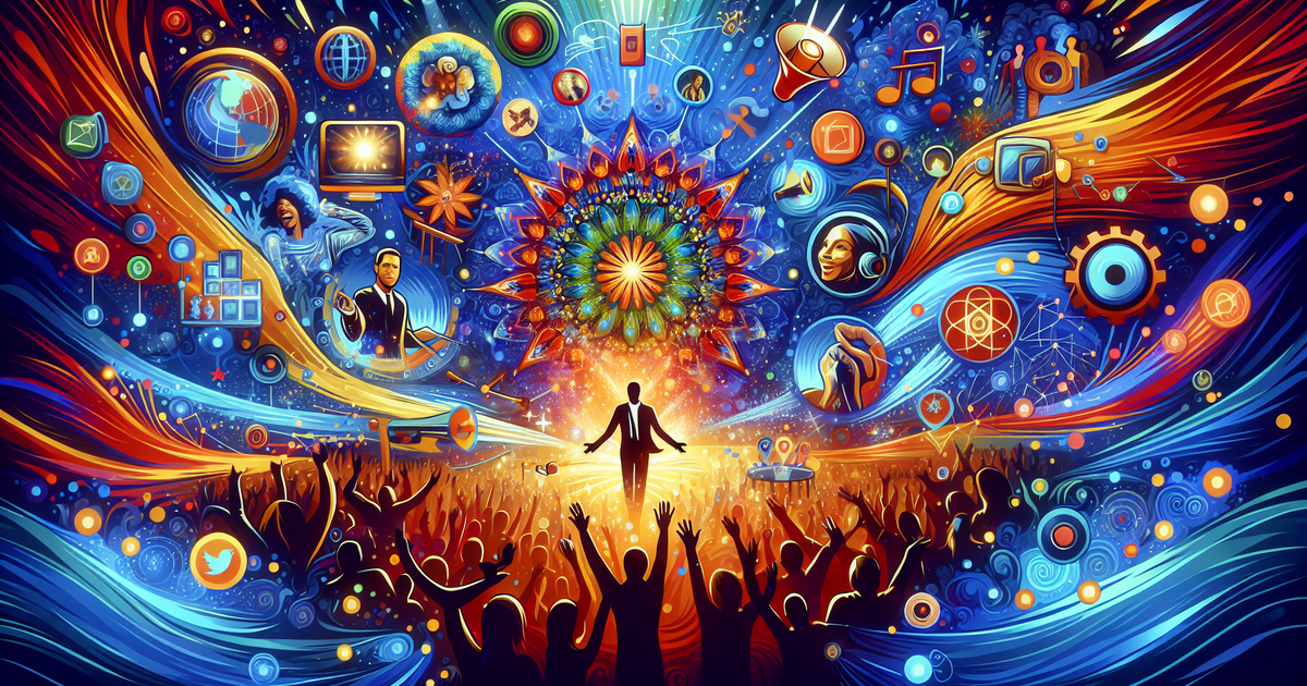 モノマネの影響力を描いたイラスト