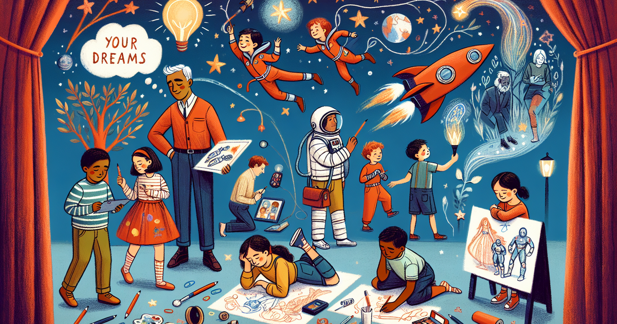 子供たちの未来の可能性を表現したイラスト