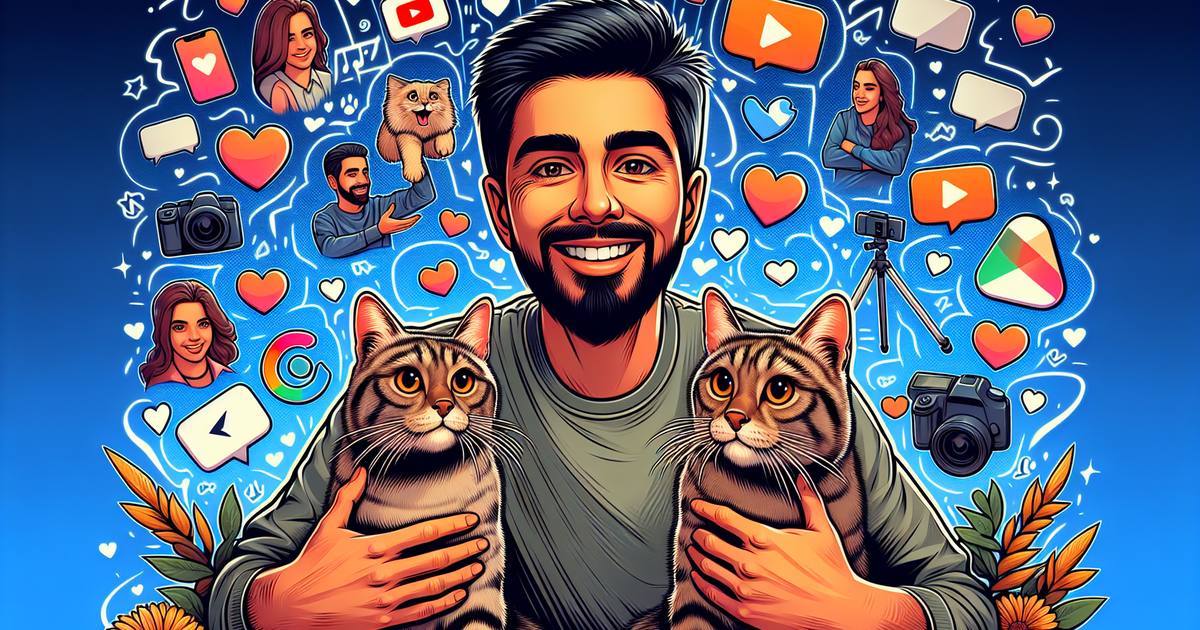 ヒカキンとまるおともふこの影響力を表現するイラスト