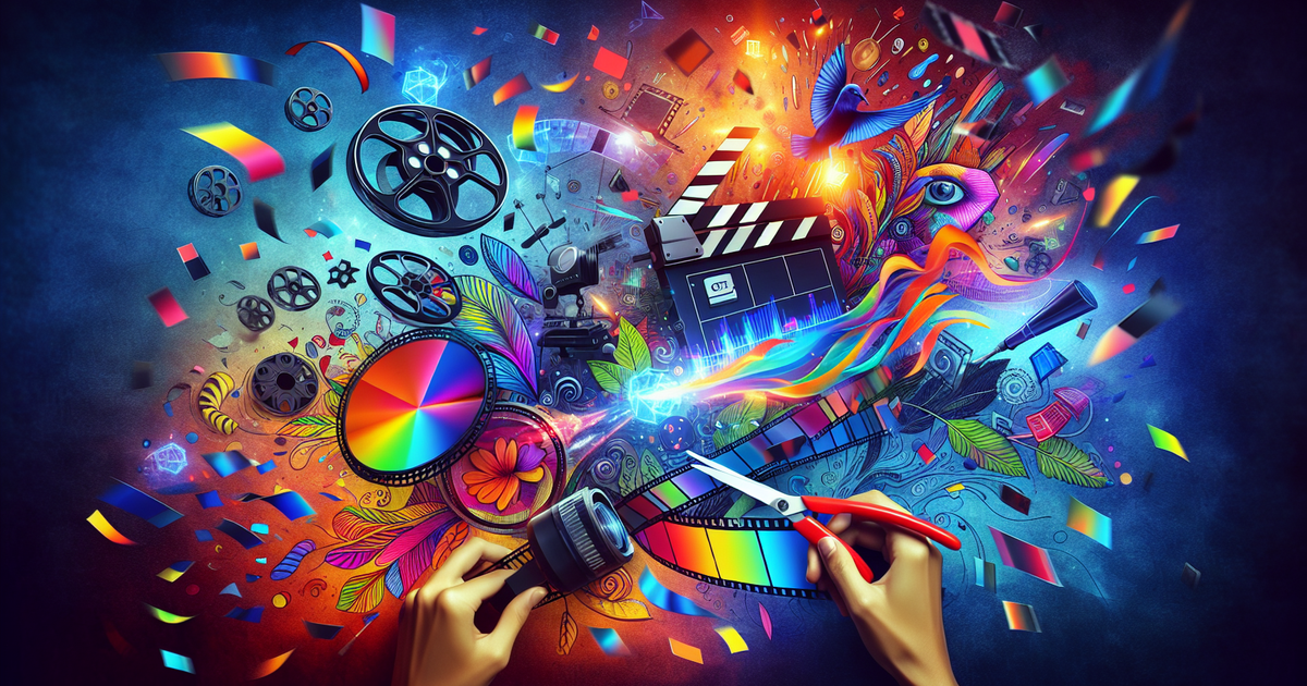 動画編集の工夫を示すイラスト