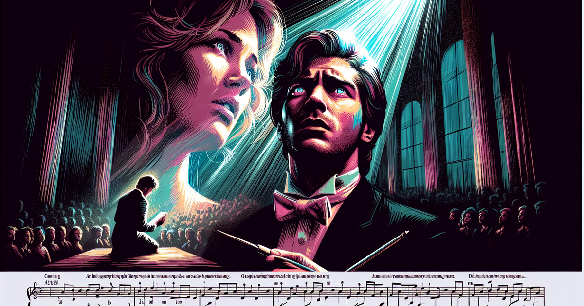 ドラマでの「泣かないで」の使用シーンを描いたアート