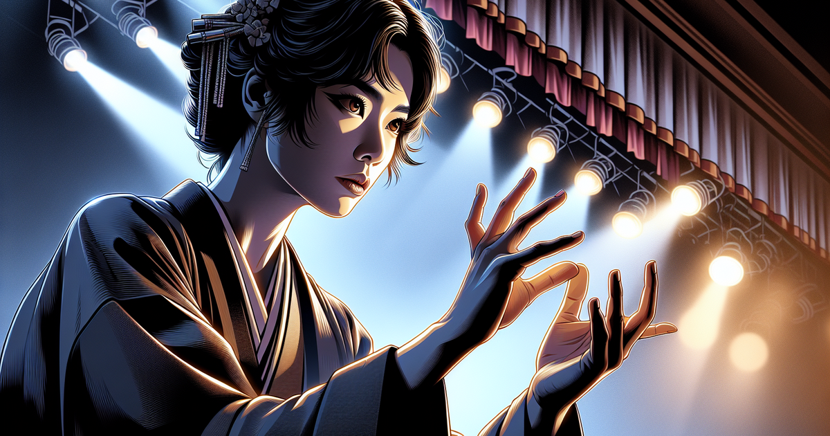 中村倫也の演技力を表現したイラスト