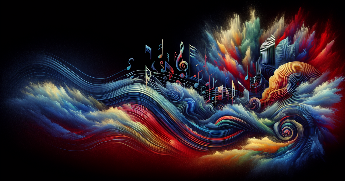 音楽とドラマのシンクロを表現した画像