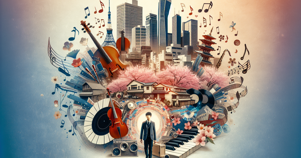 藤井風の音楽的背景を表現したアート