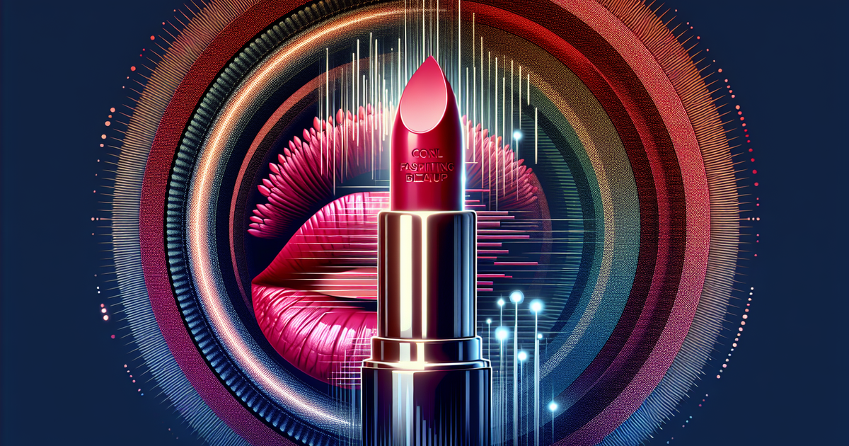 ファッションとビューティーの関係を表現したイラスト