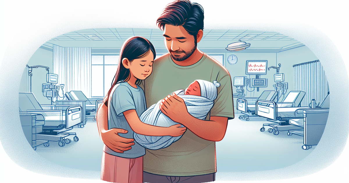 父と娘の絆を表現したイラスト