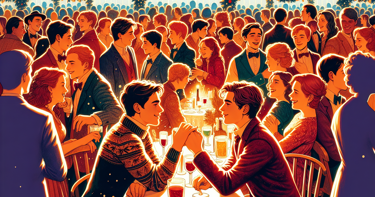 運命的な出会いを描いたイラスト