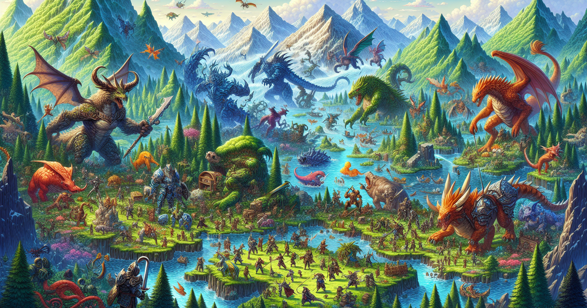 モンスターハンターの世界を表現したイラスト
