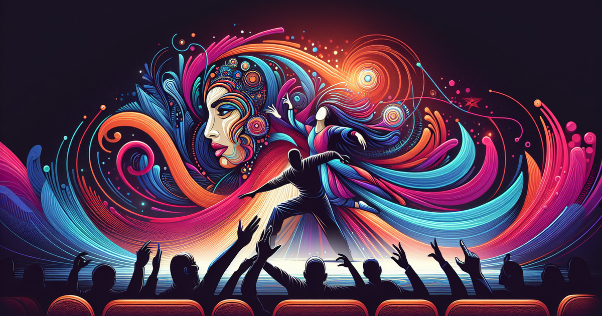 共演によるシナジーを表現した抽象的なビジュアル