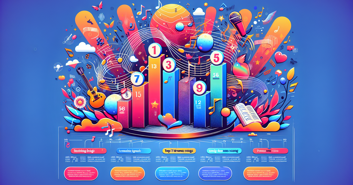 主題歌ランキングを示すインフォグラフィック