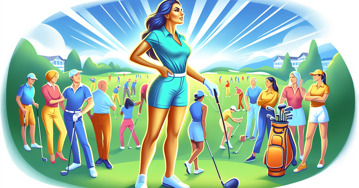 ゴルフの未来に影響を与えるゴルファーのイラスト