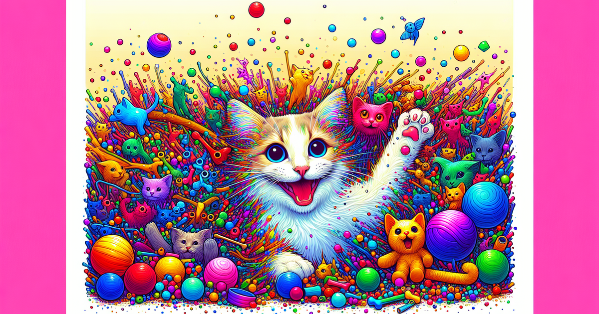 ヒカキンの愛猫「まるお」と「もふこ」の楽しそうなイラスト