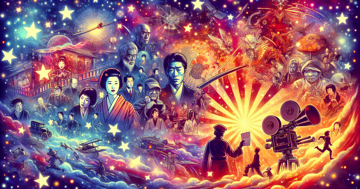 日本映画の魅力を表現したデジタルイラスト