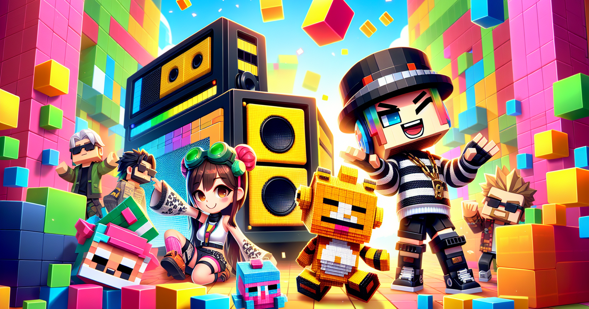 ヒカキンとマインクラフトのコラボを描いた魅力的なイラスト