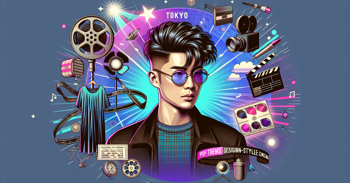 木村拓哉さんの髪型の進化を表現したスタイリッシュなイラスト