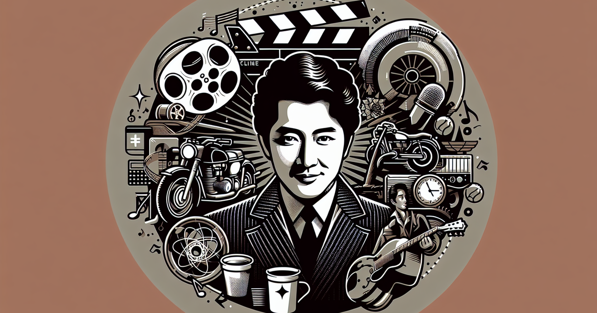 舘ひろしさんの魅力を表現したイラスト