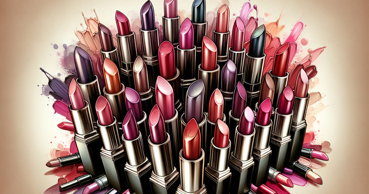 Diorリップのコレクションを描いたイラスト