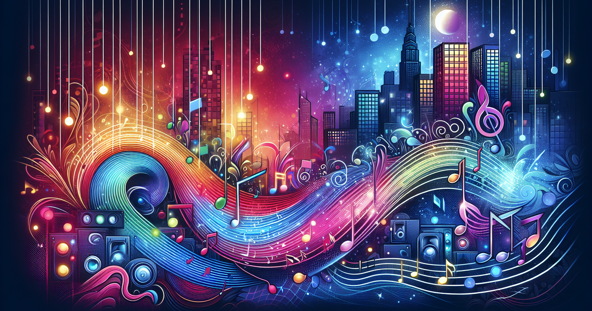 Krevaの音楽の魅力を表現した色彩豊かなデジタルイラスト